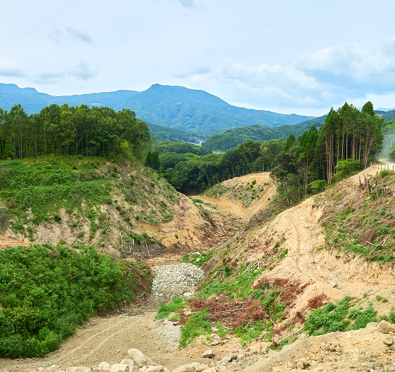 真生工業の建設残土処分場の様子